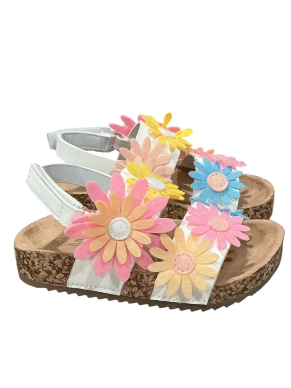 New authentic Seven 7 toddler girls designer floral sandals sz baby 6 display
